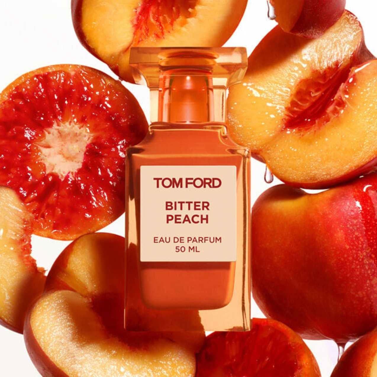 Bitter Peach Eau De Parfum Tom Ford Bitter Peach Eau De Parfum is an audacious and provocative fragrance that masterfully explores the delicate balance between sweetness and seduction. This perfume is not merely a scent; it is an experience that captures