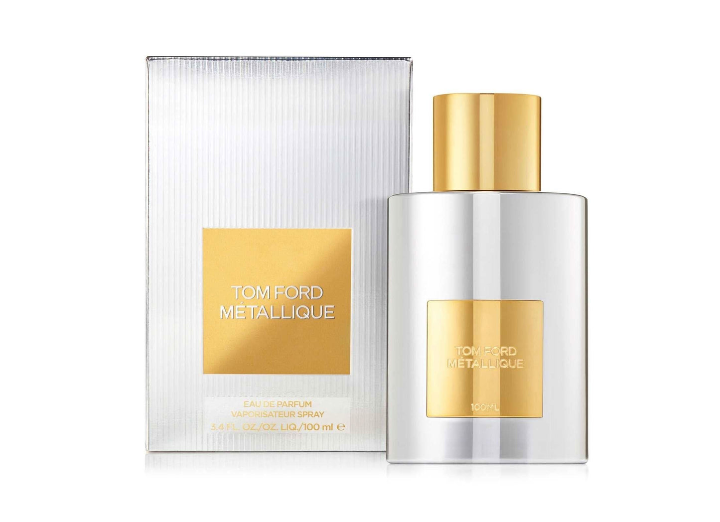 Metallique Eau De Parfum Tom Ford Metallique Eau De Parfum is a striking and modern fragrance that exudes a metallic sheen, blending floral and aldehydic notes to create an elegant yet edgy scent. This perfume is designed for those who appreciate a refine