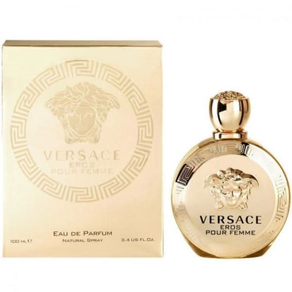 Eros Pour Femme Eau De Parfum Versace Eros Pour Femme Eau de Parfum is a sophisticated and sensual fragrance designed for the modern, confident woman. This fragrance embodies the spirit of love and passion with its luxurious and vibrant composition. Fragr