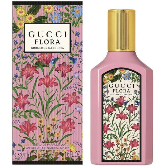 Flora Gorgeous Gardenia Eau De Parfum Gucci Flora Gorgeous Gardenia Eau De Parfum is a radiant and enchanting fragrance that celebrates the delicate beauty and joyful essence of the gardenia flower. This scent captures the spirit of modern femininity with