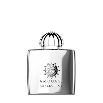 Reflection For Women Eau De Parfum A refreshing sensation like ice cubes dropping into a glass—that's how the experience of Amouage Reflection Eau de Parfum for women can be described. This fragrance is an aromatic expression of the blurred reflection of