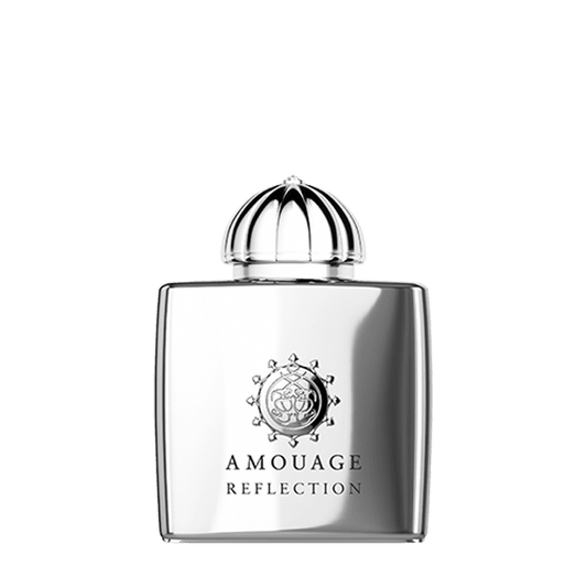Reflection For Women Eau De Parfum A refreshing sensation like ice cubes dropping into a glass—that's how the experience of Amouage Reflection Eau de Parfum for women can be described. This fragrance is an aromatic expression of the blurred reflection of