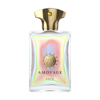 Fate For Men Eau De Parfum The spicy men's Eau de Parfum Amouage Fate introduces an entirely new dimension to masculine fragrances. The unique combination of the finest essences will highlight your innate charm, which awakens as night falls. This fragranc