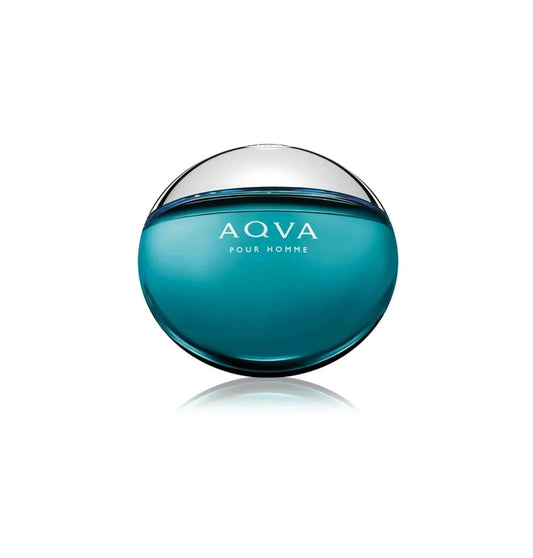 Aqva Pour Homme Eau De Toilette Bvlgari AQVA Pour Homme is a men's fragrance that embodies the power and beauty of the sea, encapsulated in a distinctive round bottle. Its blue-green hue captures and reflects light like the surface of the ocean, perfectly