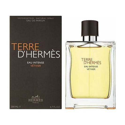 Hermés Terre d’Hermès Eau Intense Vétiver EDP HERMÈS Terre d’Hermès Eau Intense Vétiver Eau De Parfum Terre d’Hermès Eau Intense Vétiver is an evocative and robust fragrance from Hermès, designed for those who appreciate a profound connection to nature an
