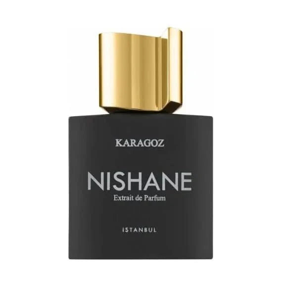 Karagoz Extrait de Parfum Nishane Karagoz Extrait de Parfum is a lively and charismatic fragrance, celebrated for its bold blend of fruity, floral, and woody notes. Inspired by the traditional Turkish shadow puppet character "Karagoz," known for his wit a