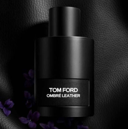 Ombré Leather Eau De Parfum Tom Ford Ombré Leather Eau De Parfum is a strikingly bold and sensual fragrance that exudes the raw, rugged allure of leather, softened with a touch of floral and spice. This scent captures the essence of the open road and unta