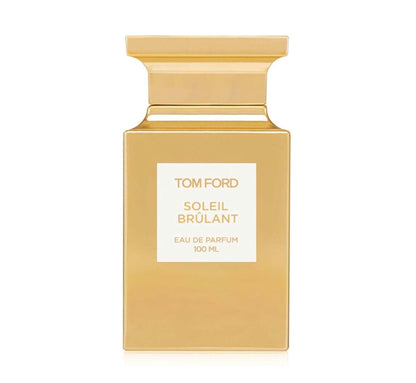 Soleil Brulant Eau De Parfum Tom Ford Soleil Brûlant Eau De Parfum is a striking and opulent fragrance that embodies the intensity and allure of the sun at its peak. This scent is a sensuous blend of radiant warmth and deep richness, designed for those wh