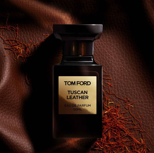 Tuscan Leather Eau De Parfum Tom Ford Tuscan Leather Eau De Parfum is an intoxicating and luxurious fragrance that embodies the raw elegance of leather. Part of Tom Ford's Private Blend collection, this scent is a bold and sophisticated blend of rich leat